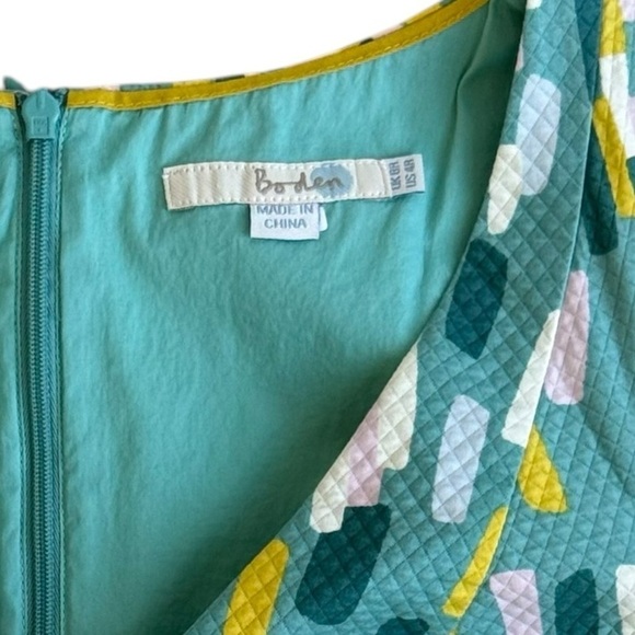 BODEN Sleeveless V-Neck Confetti Print Sheath Dress with Pockets Size 4 - Picture 14 of 16